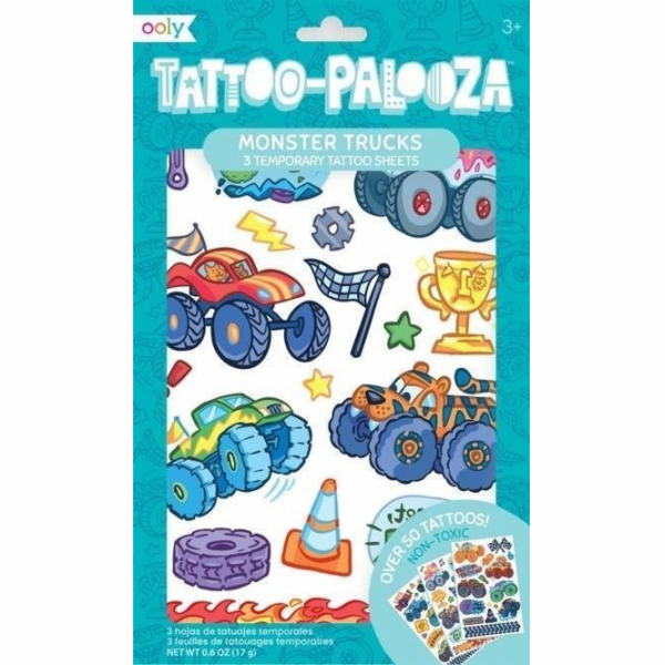 Snímatelné tetování Tattoo Palooza - Monster Truck
