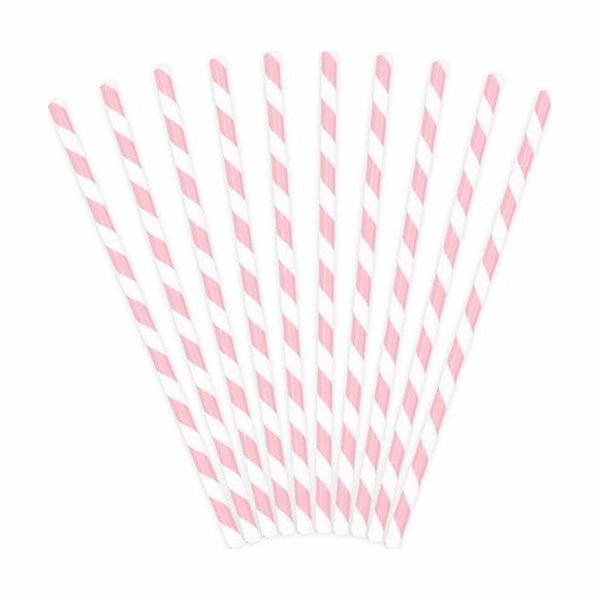 Strany na párty deco, světle růžová, 19,5 cm, 10 univerzální