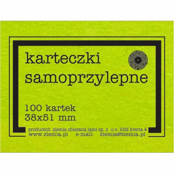Samolepící bankovky Promised Land Fluo 38x51mm 100K zelené