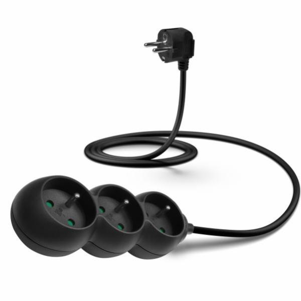 Connect IT prodlužovací kabel 230 V, 3 zásuvky, 1,5m, bez...