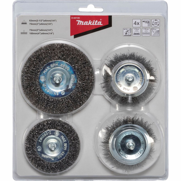 Makita D-65729 sada kartáčů do vrtačky 4ks