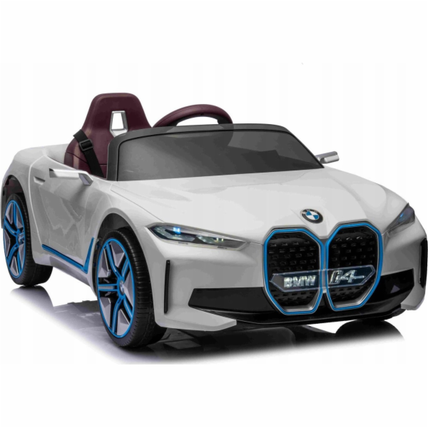 Bateriové autíčko BMW i4 pro děti Bílé + Startování zdarm...