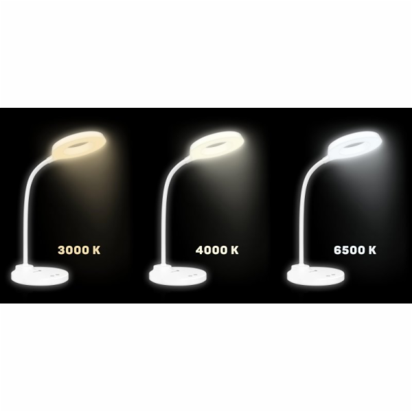 CONNECT IT GLOW, Stolová LED lampa, biela