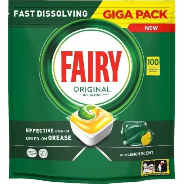 KAPSLE IND FAIRY ALLINONE CITRÓN 100 JEDNOTEK