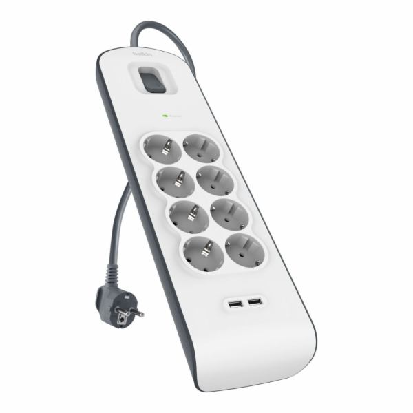 Belkin Steckdosenleiste 8-fach 2 Meter Netzkabel  BSV804v...