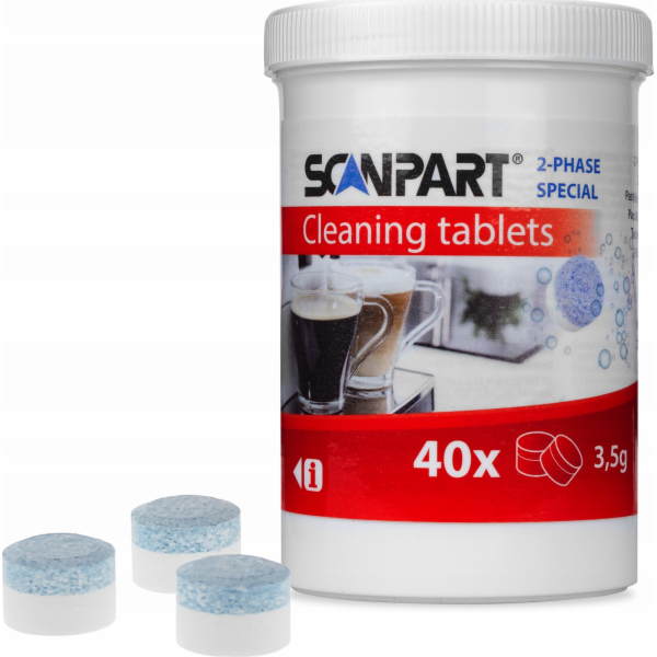 ScanPart čistítí tablekty 2fázové 40ks