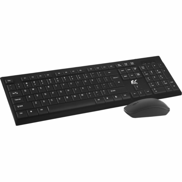 Bezdrátová klávesnice + myš COMBO NanoRS, RS580 černá