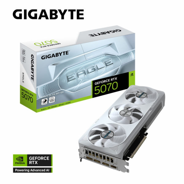 GIGABYTE VGA NVIDIA GeForce RTX 5070 EAGLE OC ICE 12G, 12...