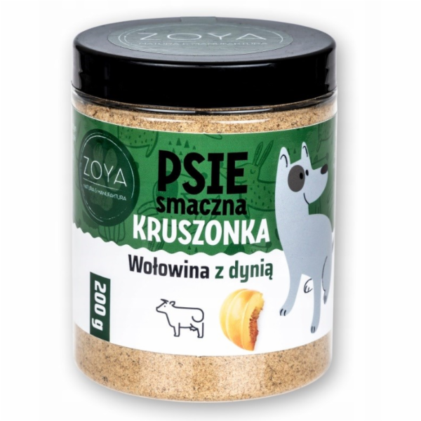 ZOYA Beef and pumpkin crumble - pamlsek pro psa - 200g