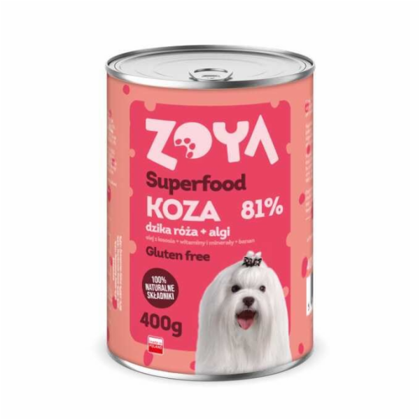 ZOYA Superfood Goat - vlhké krmivo pro psy - 400g