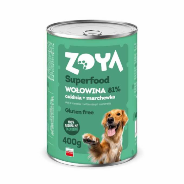 ZOYA Superfood Beef - vlhké krmivo pro psy - 400g