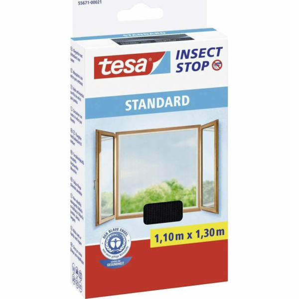 Tesa tesa Fliegengitter Standard Klettband 1,1x1,3m antracit