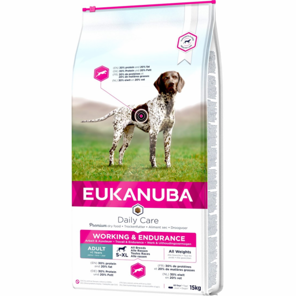 EUKANUBA Daily Care Working & Endurance - suché krmivo pr...