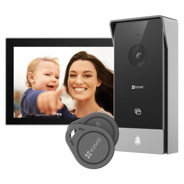 Chytrý zvonek Ezviz HP5 Wi-Fi, 7" dotykový monitor, video...