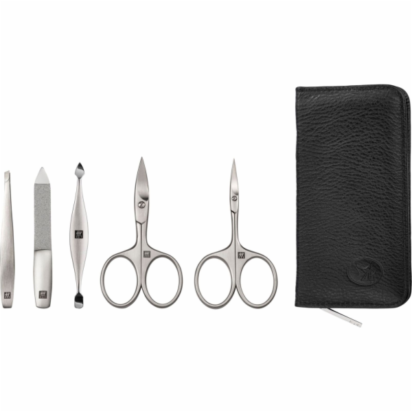 Zwilling Maniküre Pediküre Set 5tlg. mit Nagelschere, Leder