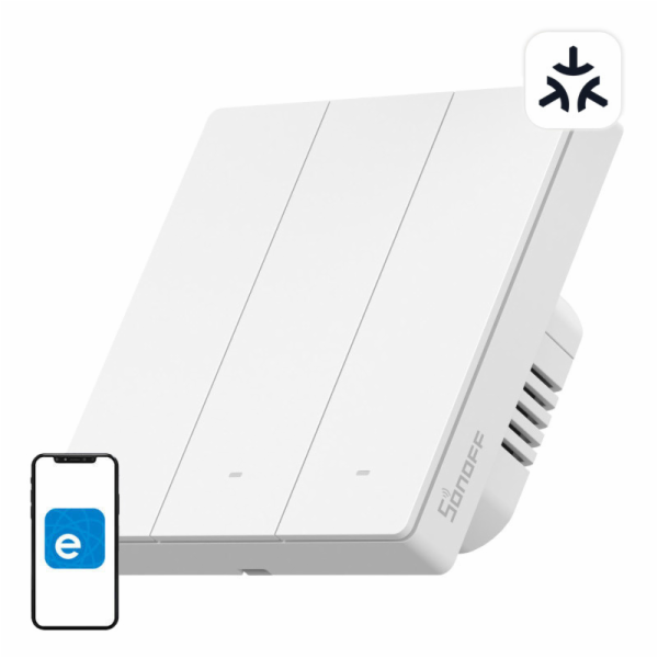 SONOFF M5-3C-86W Inteligentní nástěnný vypínač Matter (3k...