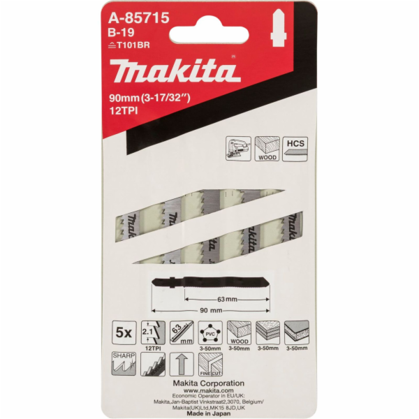 Upínací pily Makita, T101BR, 5 ks.