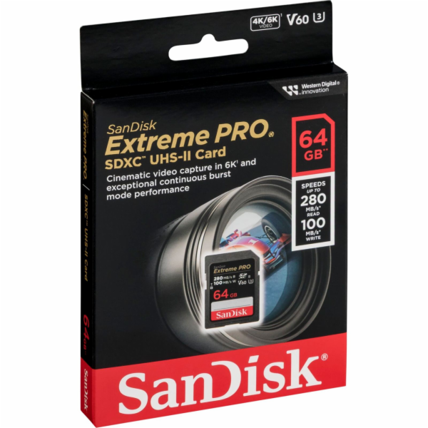 SanDisk Extreme Pro SDXC    64GB UHS-II C10 U3 V60