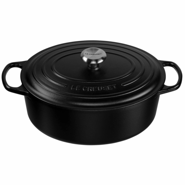Le Creuset Signature Casserole oval 31 cm black