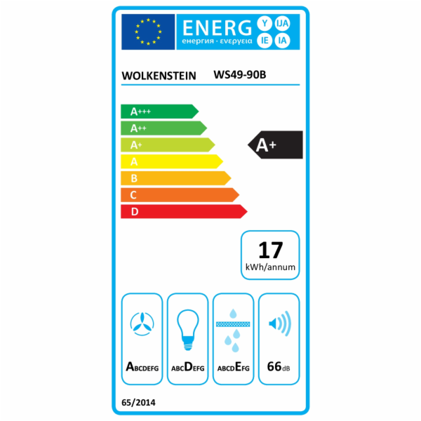 WOLKENSTEIN WS49-90B digestoř 90 cm černá