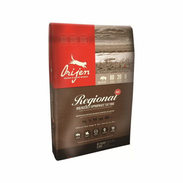 ORIJEN Regional Red Cat - suché krmivo pro kočky - 340 g