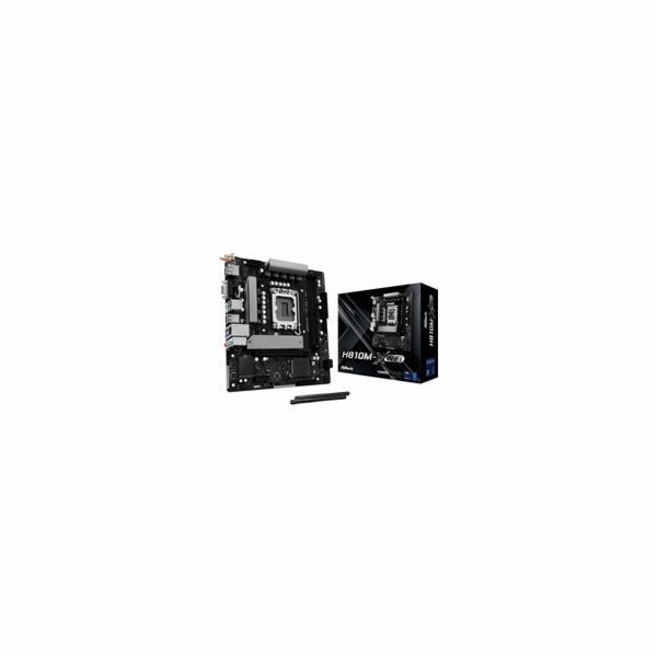 ASRock MB Sc LGA1851 H810M-X WIFI, Intel H810, 2xDDR5, 1x...