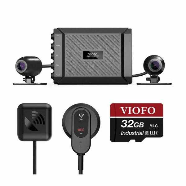 VIOFO MT1 1080p WiFi, GPS kamera pro motocykly