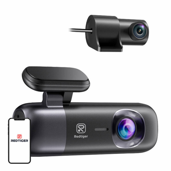 Redtiger F9(32G) 4K přední a zadní kamera do auta