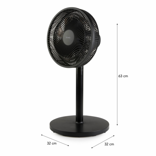 Stojanový ventilátor 2v1-  černý - DOMO DO8157