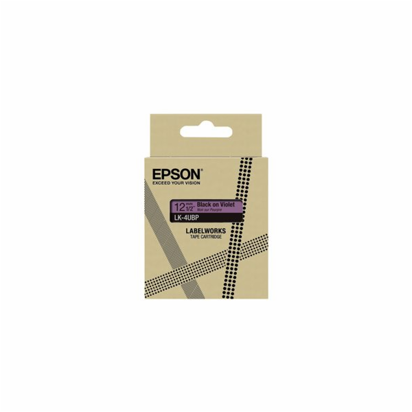 Epson LabelWorks LK-4UBP - Černá na fialkové - Role (1,2 ...