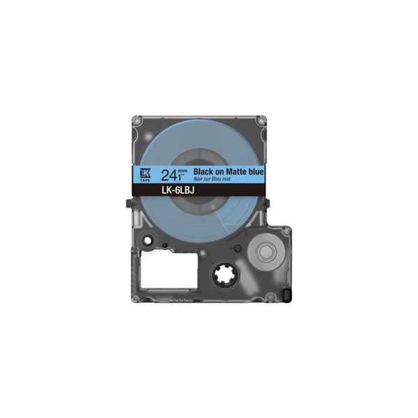 Epson LabelWorks LK-6LBJ - Černá na matné modré - Role (2...