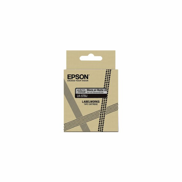 Epson LabelWorks LK-5TBJ - Černá na matné průhledné - Rol...