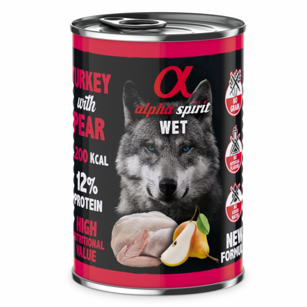 ALPHA SPIRIT WET Krůta s hruškou - mokré krmivo pro psy -...
