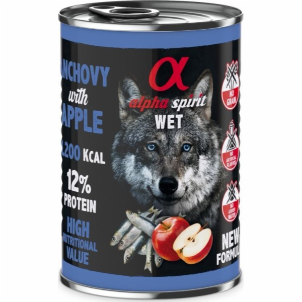 ALPHA SPIRIT WET Ančovičky s jablkem - mokré krmivo pro p...