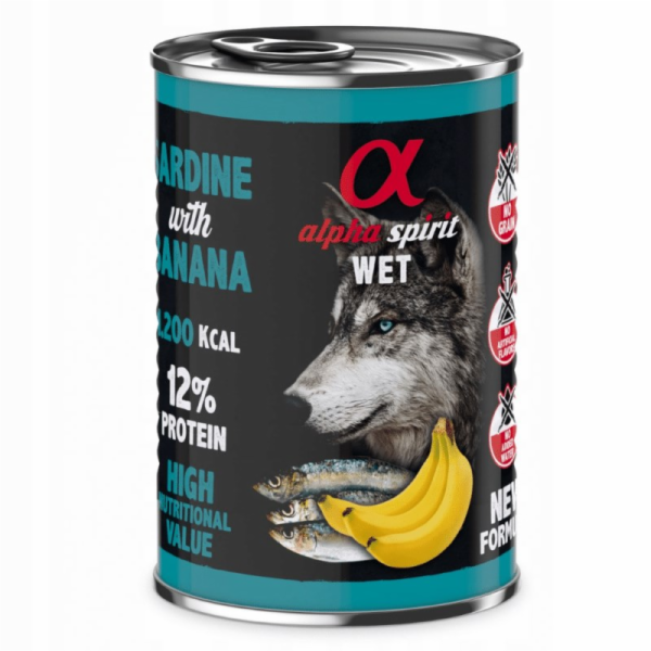ALPHA SPIRIT WET Sardinka s banánem - mokré krmivo pro ps...