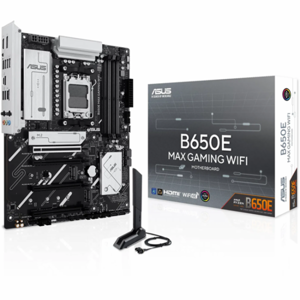 ASUS MB Sc AM5 B650E MAX GAMING WIFI, AMD B650, 4xDDR5, 1...