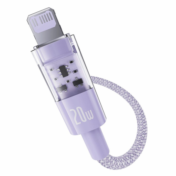 Baseus Gem Rychlonabíjecí kabel USB-C na iP 2 m 20 W Fialová