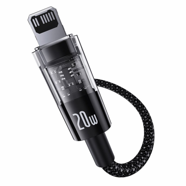 Baseus Gem Rychlonabíjecí kabel USB-C na iP 2 m 20 W černý