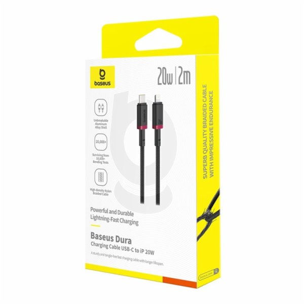Baseus Dura Rychlonabíjecí kabel typu C pro iP 20 W 2 m č...