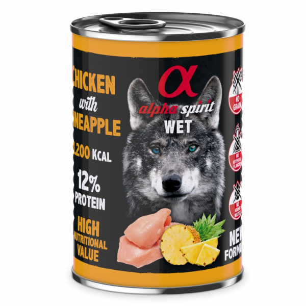 ALPHA SPIRIT WET Kuře s Ananasem - mokré krmivo pro psy -...