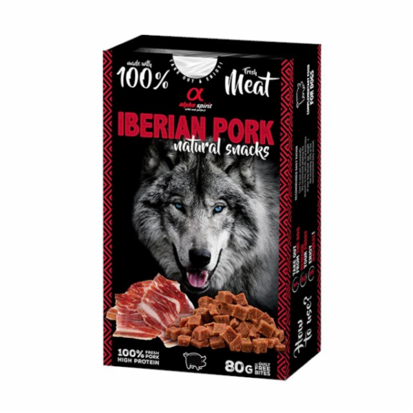 ALPHA SPIRIT Iberské vepřové natural snacks - pamlsek pro...