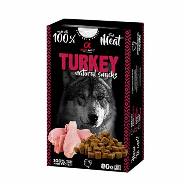 ALPHA SPIRIT Krůta natural snacks - pamlsek pro psa - 80g