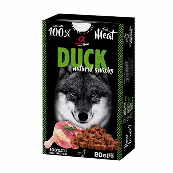 ALPHA SPIRIT Kuře natural snacks - pamlsek pro psa - 80g