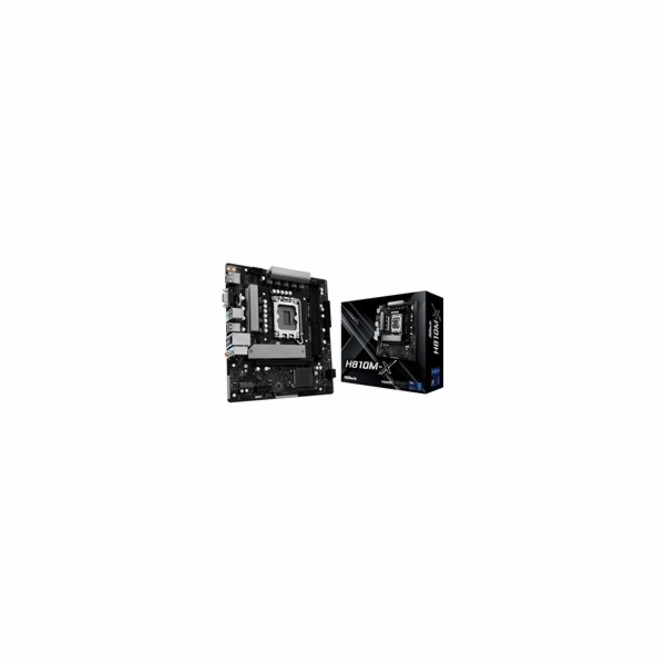 ASRock MB Sc LGA1851 H810M-X, Intel H810, 2xDDR5, 1xDP, 1...