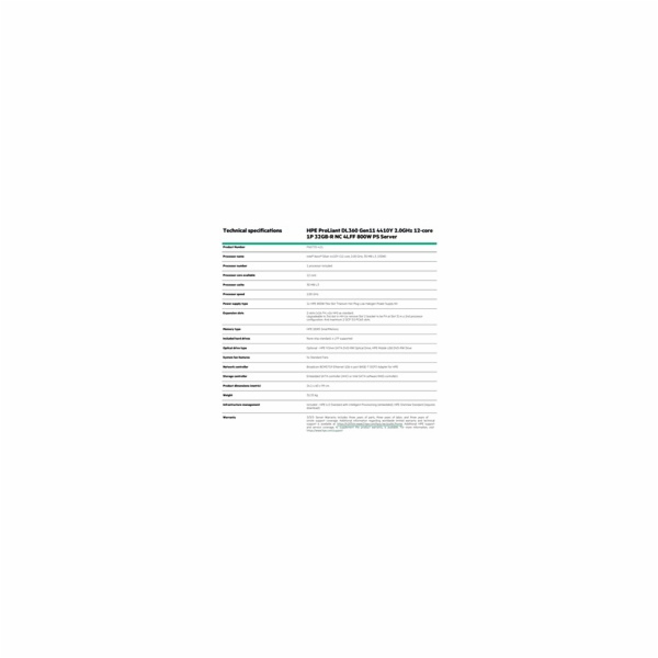 HPE PL DL360g11 4510 (2.4G/12C) 2x32G 2x960G VROC 4LFF LP...