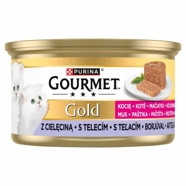 PURINA Gourmet Gold Kitten Veal mousse - mokré krmivo pro...