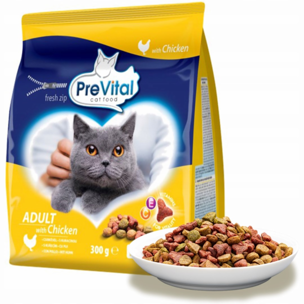 PREVITAL Adult Chicken - suché krmivo pro kočky - 300g