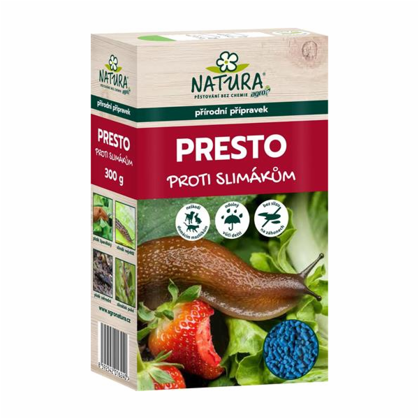 Přípravek Agro NATURA PRESTO na slimáky 300 g