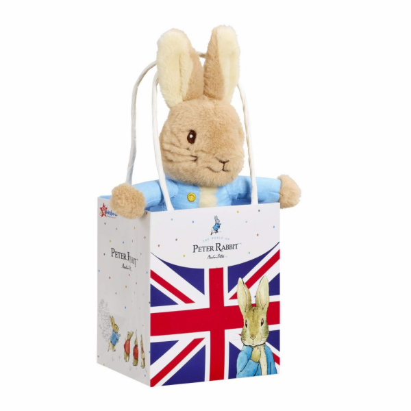 Rainbow Plyšový králíček Petr v tašce Union Jack