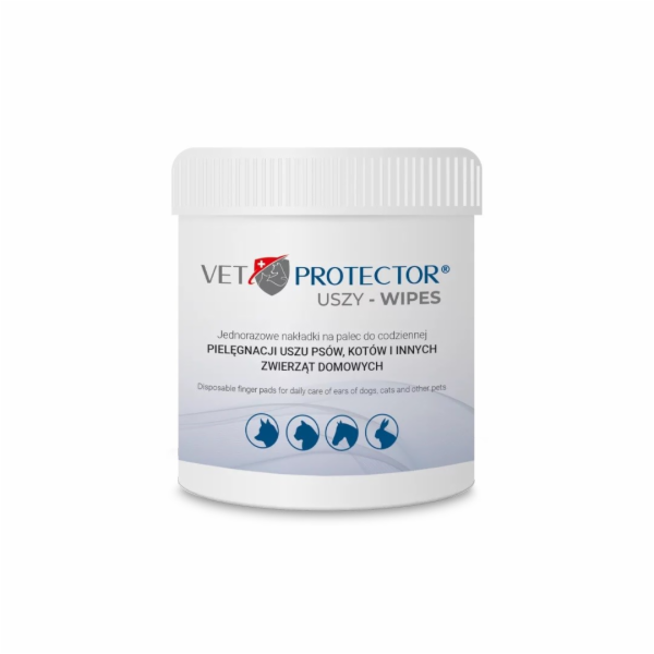 JM SANTE Vet Protector Uszy Wipes - náprstky na čištění u...